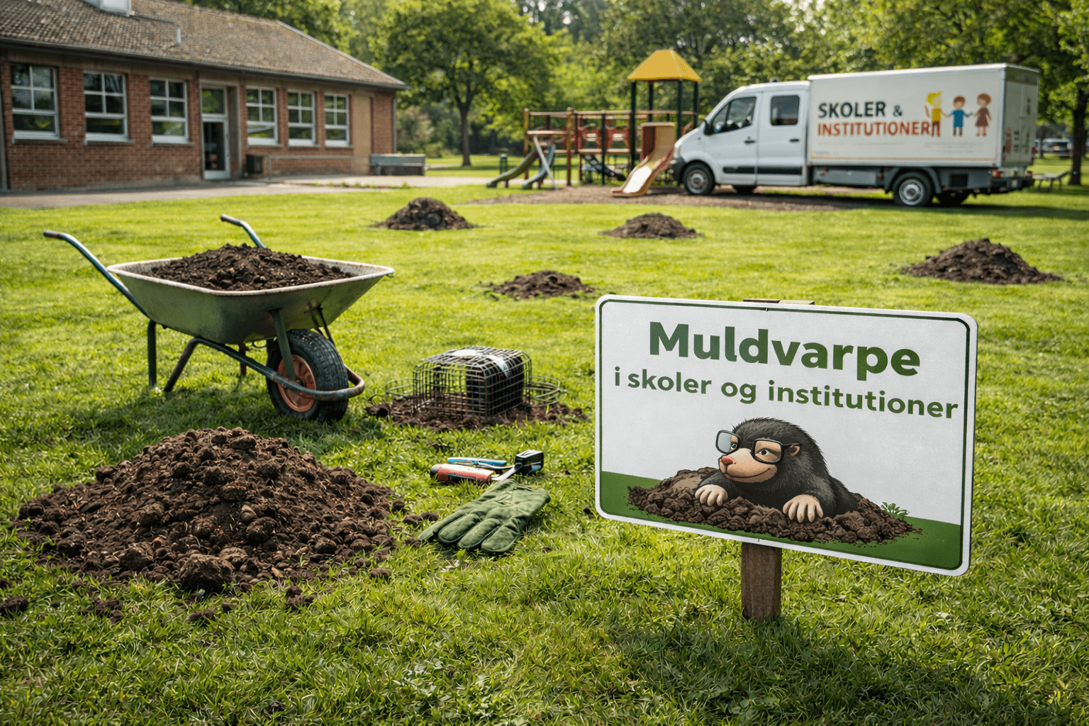 Muldvarpe i skoler og institutioner