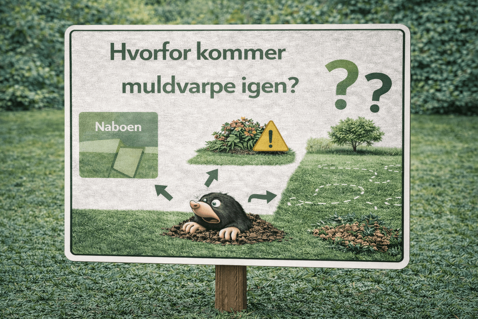Nye muldvarpeskud – hvorfor aktivitet vender tilbage i haven