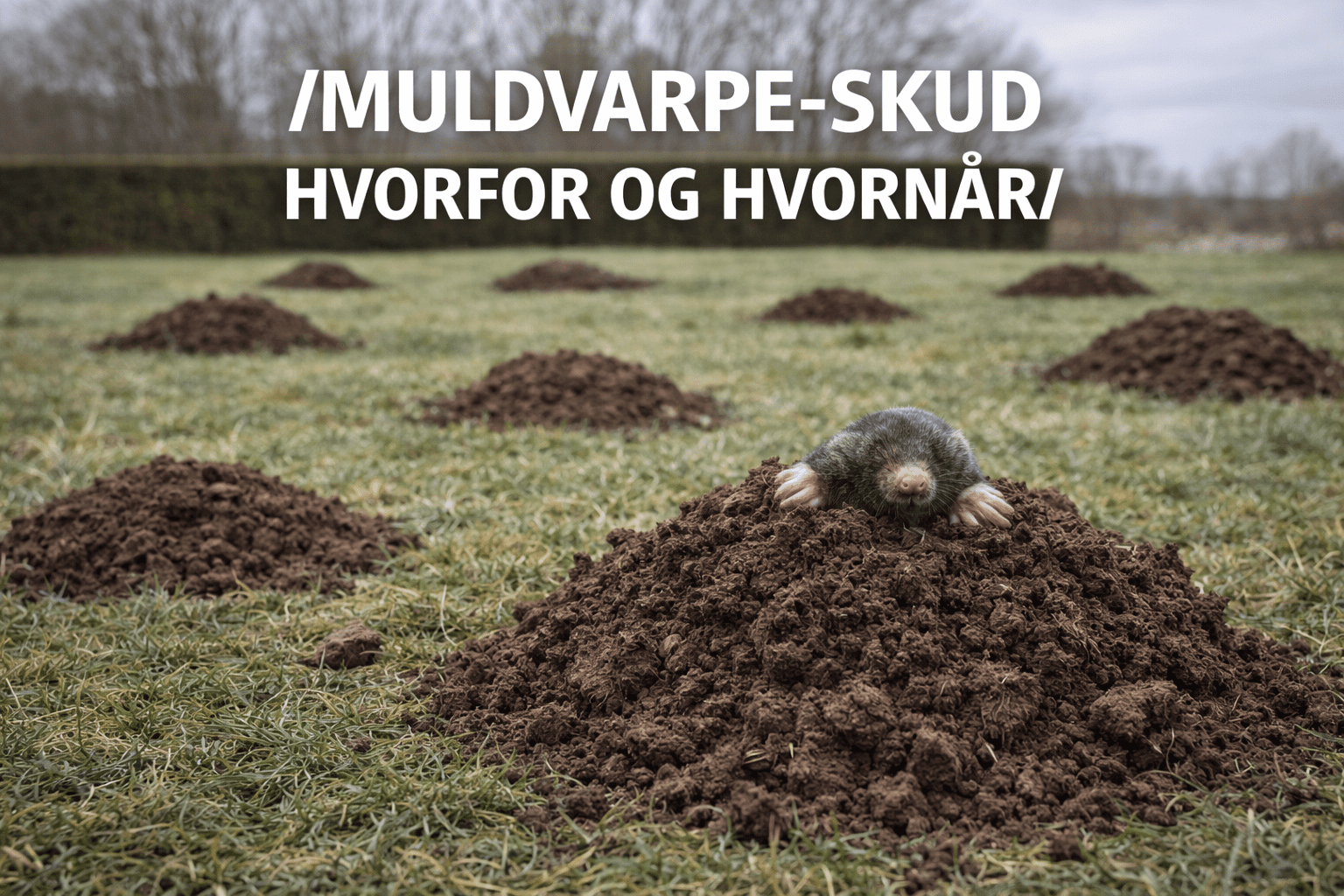 Muldvarpeskud som tegn på aktivitet i jorden