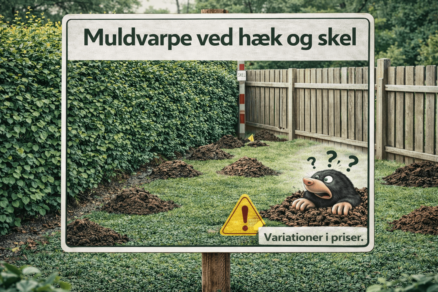 Muldvarpe ved hæk eller skel – typiske ruter og skud