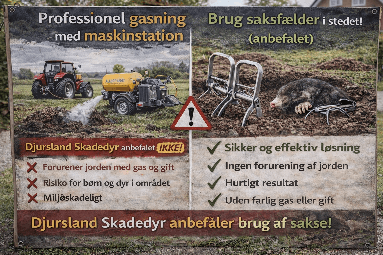 Muldvarpefælder frem for gift og gas