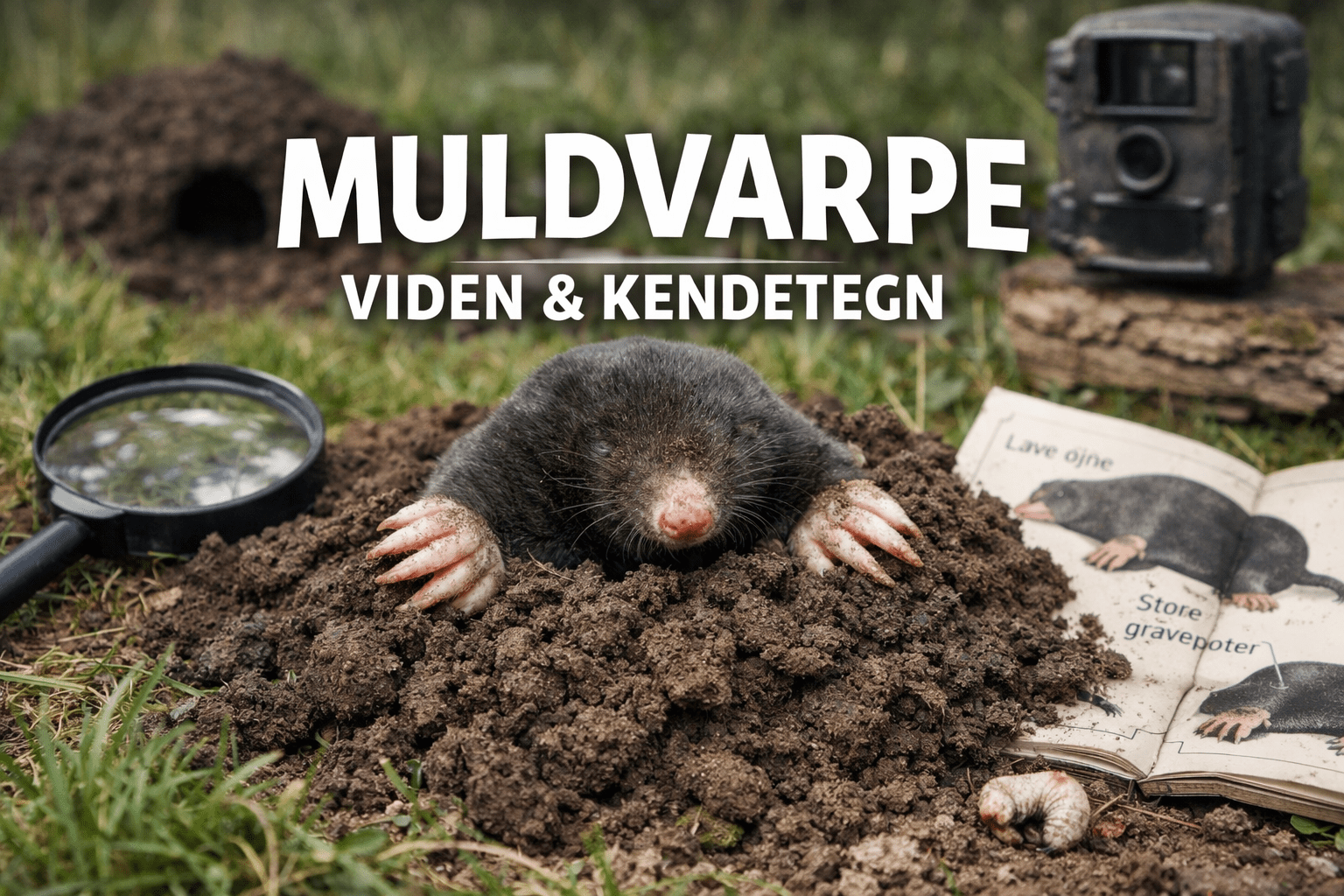 Viden og kendetegn: muldvarpe